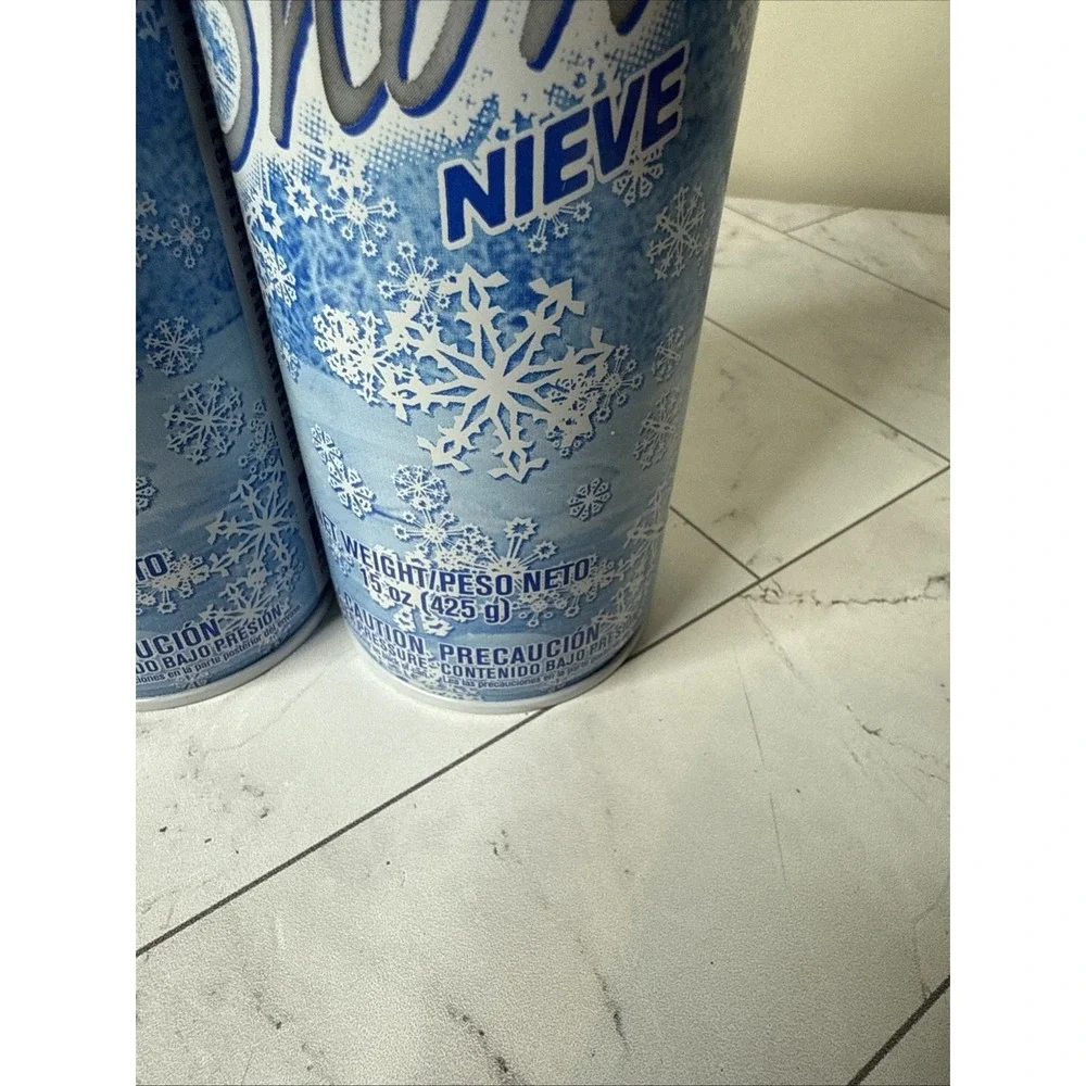 2 Santa Snow Christmas Flocking Spray 15oz Cans for Windows Trees Craft Art NEW✅